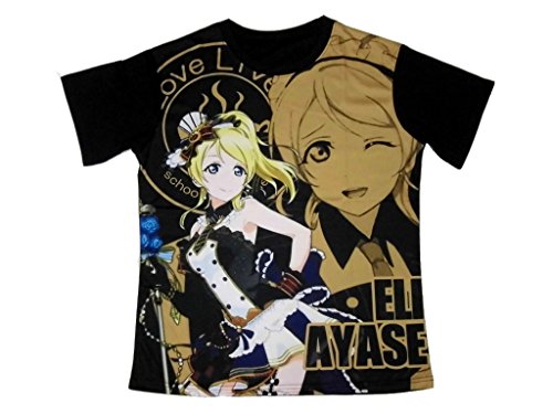 ラブライブ! LoveLive μ's ブラックTシャツ Lサイズ カフェメイド 絢瀬絵里
