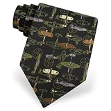 Airplane Tie by E Graziano - Black Polyester