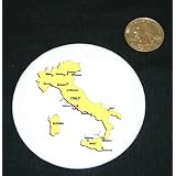 3 button pin printed with italy, map, western by Shop Zeus
