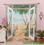 Island Breeze Trompe l'oeil Window Art