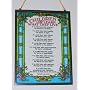 Children Learn What They Live - 6" x 8" stained glass look plaque