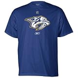 Reebok Nashville Predators Navy Blue Prime Logo T-shirt