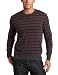 Williams Cashmere 100% Cashmere Men's Long Sleeve Crew Neck Stripe Sweater