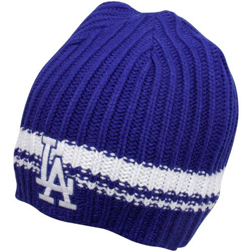 MLB Men's Los Angeles Dodgers Ontario Knit (Royal, One Size)