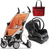 Quinny 2010 Zapp 4 Travel System Mandarin Free fashionable Diaper Bag