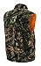 TrailCrest by Treel Mens Reversible Camo & Safety Blaze Orange Vest, Large