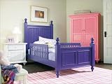 Young America by Stanley 650-XX-40 Full Lost Post Cottage Panel Bed myHaven Full Low Post Cottage Panel Bed with Safety Rails Or Optional Under Bed Accessories