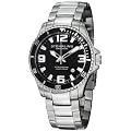 Stuhrling Original Men's 395.33B11 Aquadiver Regatta Champion Professional Diver Swiss Quartz Date Black Bezel Watch