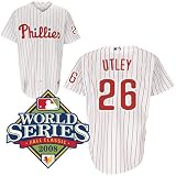 Chase Utley Philadelphia Phillies 2008 World Series Home Pinstripe Authentic MLB Jersey