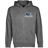NCAA Buffalo Bulls Gunmetal Logo Applique Midweight Full Zip Hoody