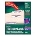 Avery® Purple File Folder Labels for Laser and Inkjet Printers with  TrueBlock(TM) Technology, 2/3 inches x 3-7/16 inches, Pack of 750 (5666)