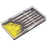 uxcell　ネジドライバーセット　修理ツール　シルバートーン　ブラック　金属素材　6枚入り