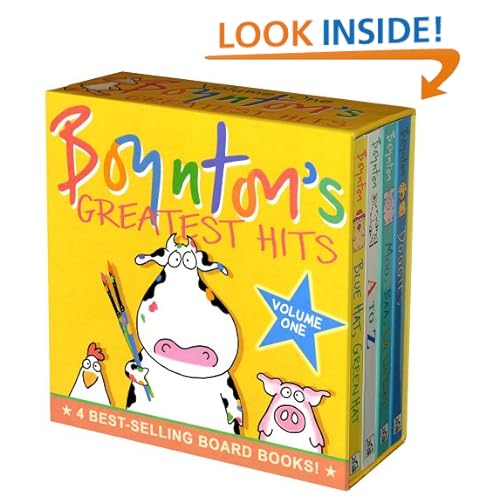 Boynton's Greatest Hits: Volume 1/Blue Hat, Green Hat; A to Z; Moo, Baa, La La La!; Doggies (Boynton Board Books)