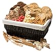 Geoff & Drew's Holiday Gift Basket of 8 Oatmeal Raisin Cookies, 4 Brownies, Popcorn, Buttercrunch, Toffee Dipped Pretzels & Cherry Cordials