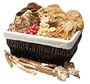Geoff & Drew's Holiday Gift Basket of 8 White Chocolate Cranberry Cookies, 4 Brownies, Popcorn, Buttercrunch, Toffee Dipped Pretzels & Cherry Cordials