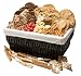 Geoff & Drew's Holiday Gift Basket of 8 White Chocolate Cranberry Cookies, 4 Brownies, Popcorn, Buttercrunch, Toffee Dipped Pretzels & Cherry Cordials