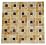 Honey Onyx Pinwheel 1x2 Mosaics with Red Onyx Insert 1x1 Polished Meshed on 12x12 Tiles for Backsplash, Shower Walls, Bathroom Floors