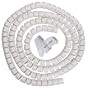 Evriholder Cable Zipper Cord Organizer Kit, White, Large