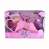 You & Me 18 inch Cuddle and Crawl Baby Doll - Pink