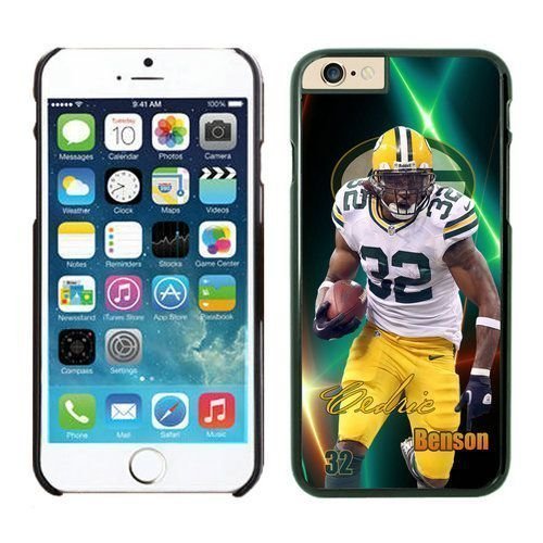 NFL Case Cover For Apple Iphone 6 Plus 5.5 Inch Green Bay Packers Cedric Benson Black Case Cover For Apple Iphone 6 Plus 5.5 Inch Cell Phone Case ONXTWKHB1635