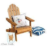 Cedar Adirondack Folding Outdoor Chair Wood Folds NEW