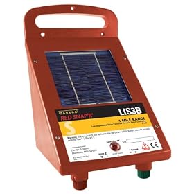 Zareba LIS3B Electric Fence Red Snap'R Solar Powered 3-Mile Range Controller by 