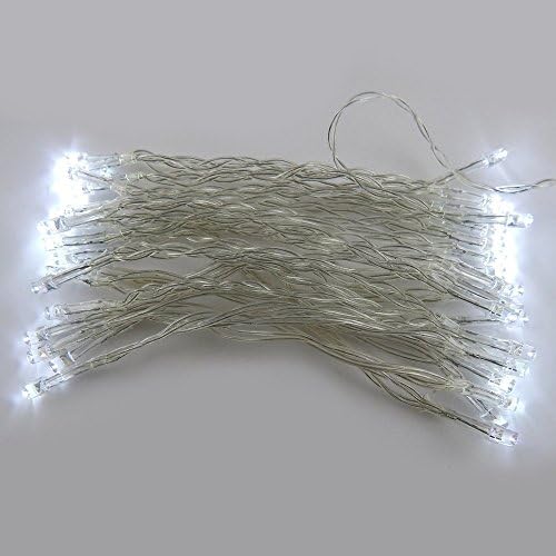 GoodsGoods White 50 LED Battery String Light Lamp Fairy Christmas Wedding Party