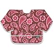 Bumkins Waterproof Sleeved Bib - Raspberry Paisley