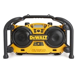 DEWALT DC011 Combination Work Site Radio and 7.2-Volt to 18-Volt Pod-Style Battery Charger by 