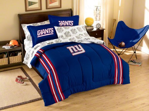 Ny Giants Full Comforter Sheets Shams 7 Piece Bed In A Bag