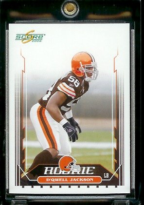 2006 Score Factory Set Single Card # 414 D'Qwell Jackson (RC) Rookie Card - Cleveland Browns - NFL Football Cards