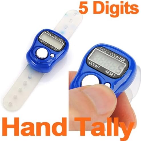 Foocc 3 Pack NEW LCD 5 Digit Digital Electronic Ring Tally Counter
