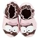 Robeez Infant/Toddler Owl Slip-On,Pastel Pink,6-12 Months (US Infant 4.5 M)
