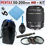 Pentax DA 50-200mm f/4-5.6 ED WR (Weather Resistant) Zoom Lens + Deluxe Accessory Kit