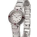 Yves Camani Damenuhr Lady Silver Ruby L-31051RD-R