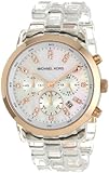 Michael Kors Quartz Mother of Pearl Dial Clear Band - Women's Watch MK5394