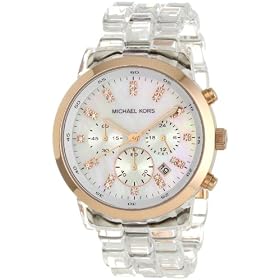 Michael Kors Womens MK5394 Showstopper Chronograph Clear Watc