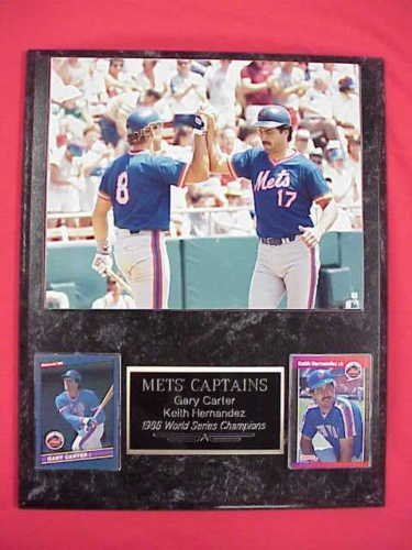 Mets Gary Carter Keith Hernandez 2 Card Collector Plaque