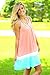 FLYMALL Candy Colorblock Cami Dress Trapeze Dress