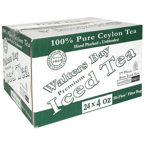 Walters Bay & Company, Pure Ceylon Iced Tea, 24-Count, 4-Ounce Pouches by Walter