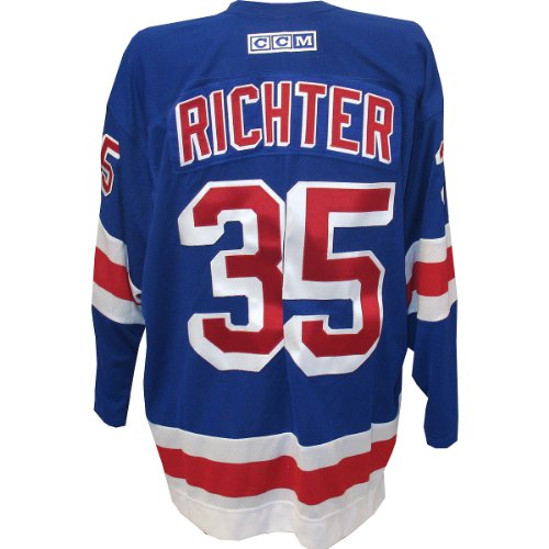 Steiner Sports NHL New York Rangers Mike Richter New York Rangers CCM Blue Replica Jersey