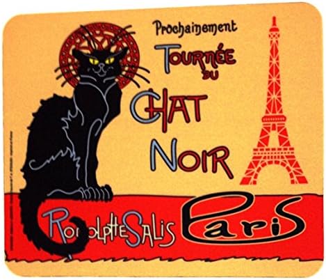 Mouse pad - Tournee du Chat Noir Design with Eiffel Tower