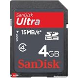 SanDisk Ultra II SDHC 4GB SD Memory Card (SDSDRH-004G-A11, US Retail Package)