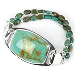 Barse Sterling Silver Rectangular Turquoise Bracelet