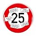 Produkt-Bild: Cera & Toys Riesen Verkehrsschild Button zum 25. Geburtstag