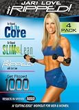 Product details for Jari Love: Get Ripped 4-Pack, Includes Get Ripped, Ripped to the Core, Ripped 1000, Slim & Lean