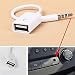 ECell Basics TM 3.5mm Male AUX Audio Plug Jack To USB 2.0 Female Converter Cord Cable RS.191.00