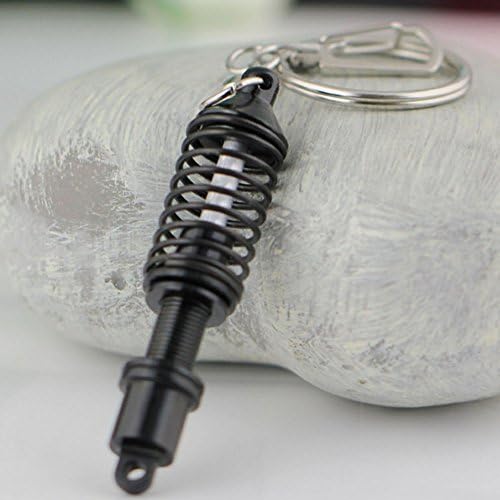 Myhung Hot Auto Part Model Coilover Shock Absorber Keychain Keyring Key Chain Ring Keyfob (Black)