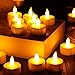 KOBWA Battery-Powered Flameless Candles Stunning LED Tea Light Candles The Perfect Decoration,Pack of 24