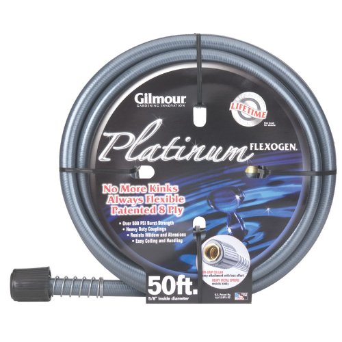 Gilmour 20-58075 20 Series 8-Ply 5/8-Inch-by-75-Foot Flexogen Hose, Platinum